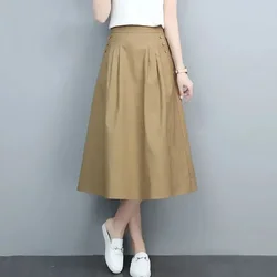 Female Skirts Korean Style A Line Women's Skirt Stylish Harajuku Premium Fashion Chic and Elegant Streetwear Modest Aesthetic V