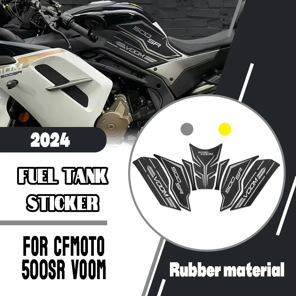 For CFMOTO 500SR VOOM 2024 500 SR SR500 Motorcycle Side Tank Pad Anti Scratch Decorative Decal Non-slip Fuel tank Sticker Parts