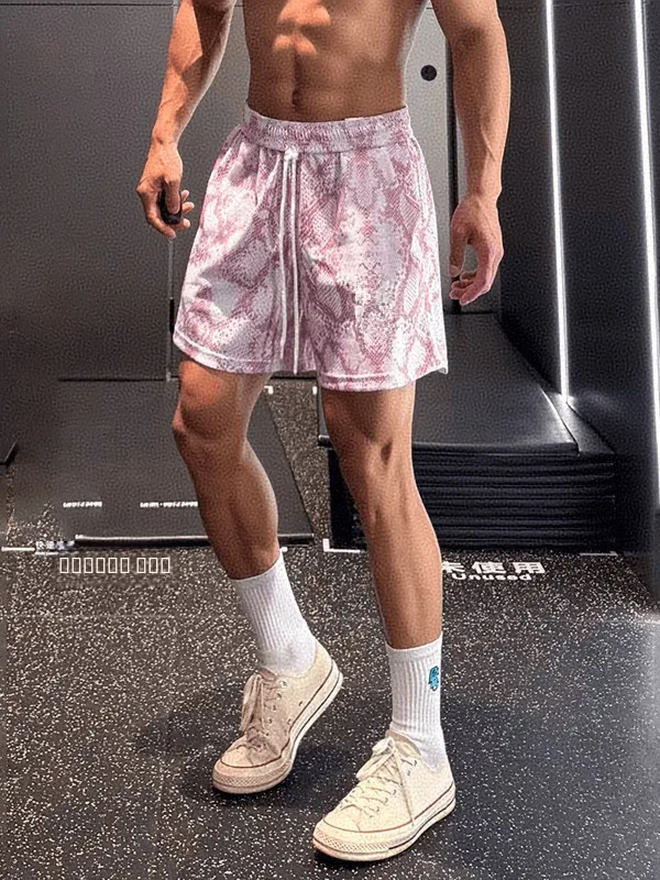 

American Sle Lightweight Fitn orts for Men Summer Running Sports Me Pants Knee-Length Casual Trousers