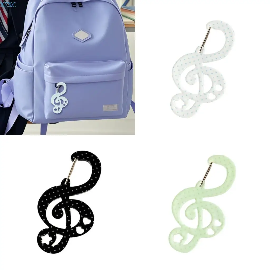 

X7XC Note Carabiner Acrylic Buckle Keychain Lovely Phone Pendant Backpack Decorative Buckle Hanging Diy Accessories