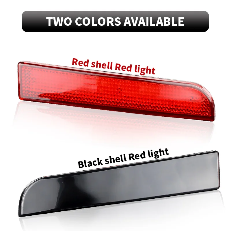 2x Rear Bumper Reflector Brake Light For Mitsubishi Lancer  EVO Evolution Outlander Sport LED Tail Lam