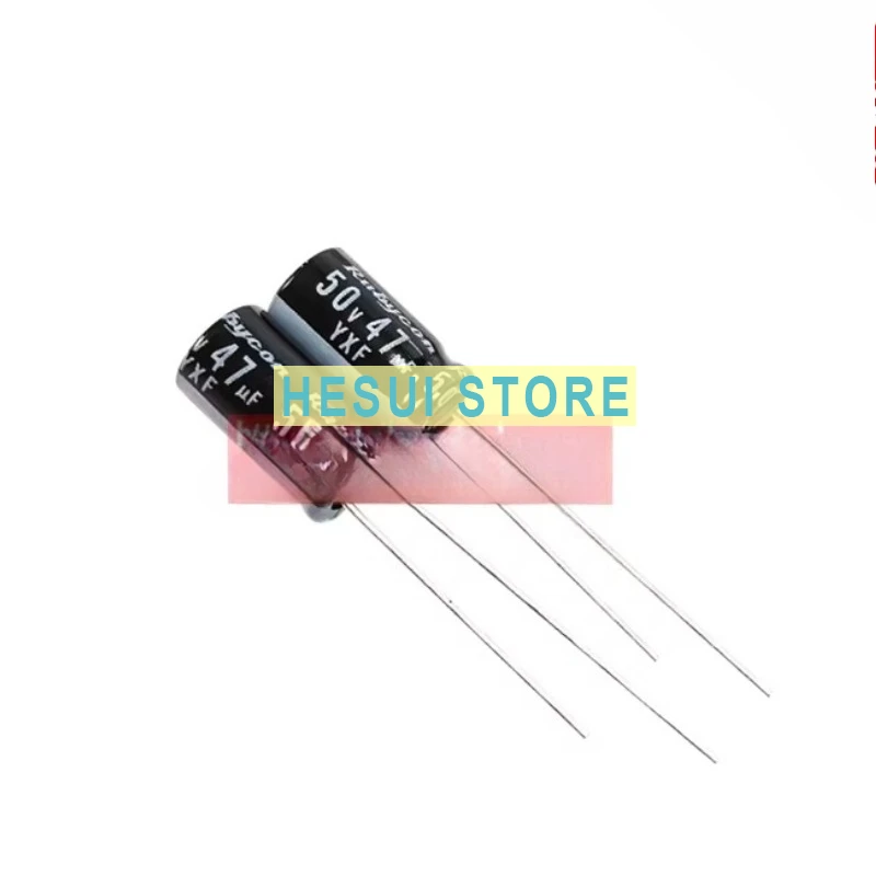 10Pcs original ruby electrolytic capacitor 50V10UF 22UF 47UF 100UF YXF high frequency low resistance