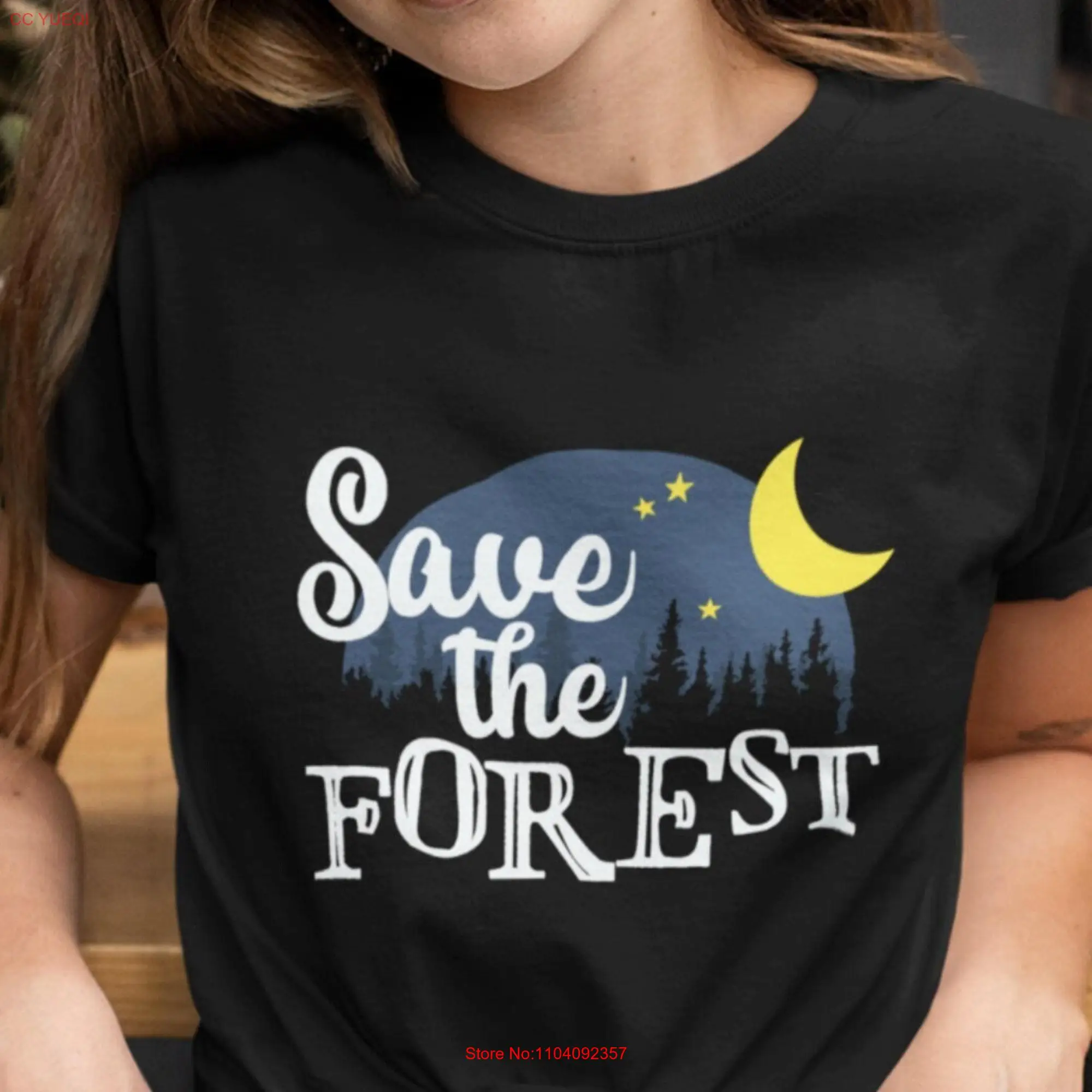 Save the ForesT T Shirt Nature Lovers s Ecology Earth Day Eco Friendly for Activist National Park long or short sleeves