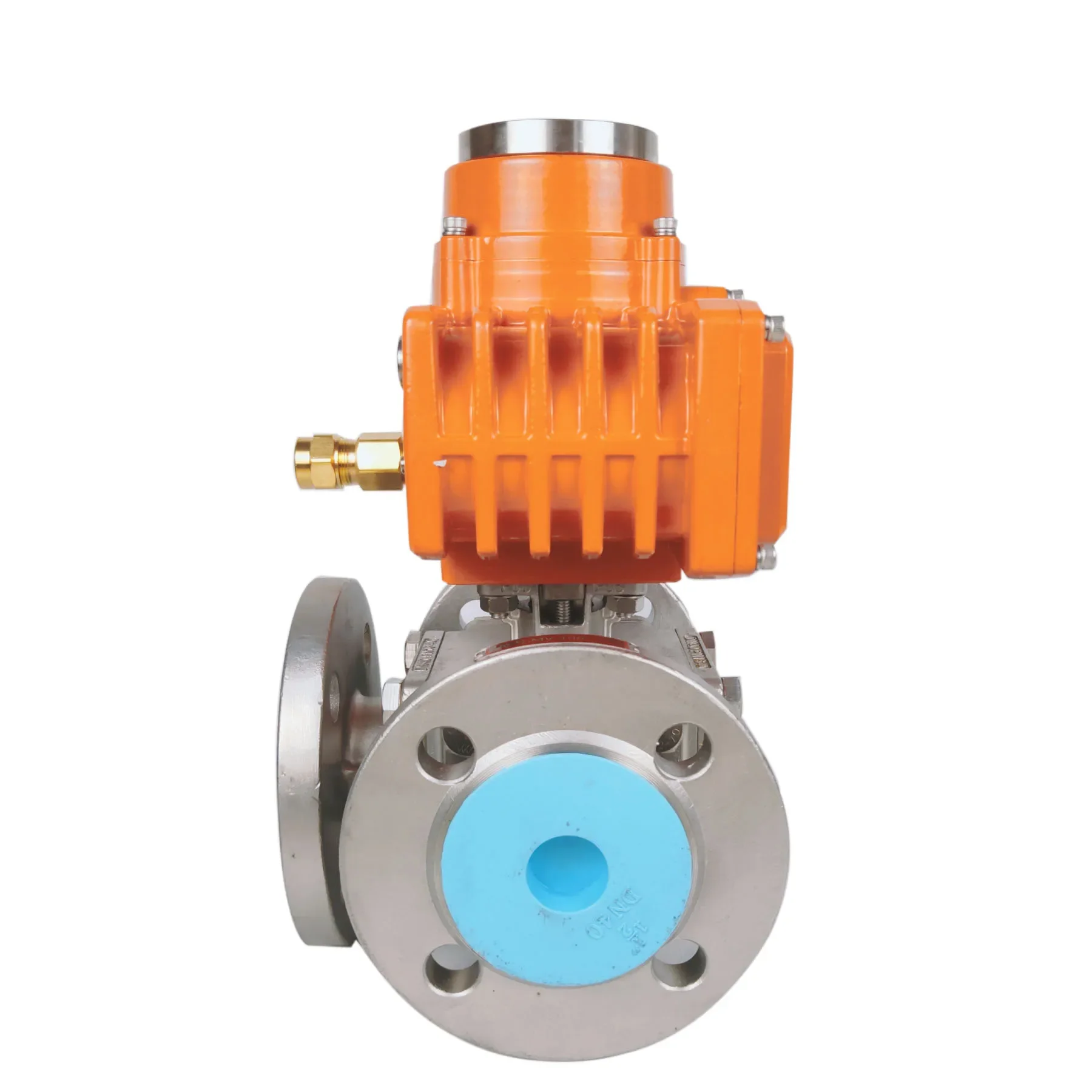 Most Popular Motor 220v part Turn Solenoid Electric actuator with three way ball Valve