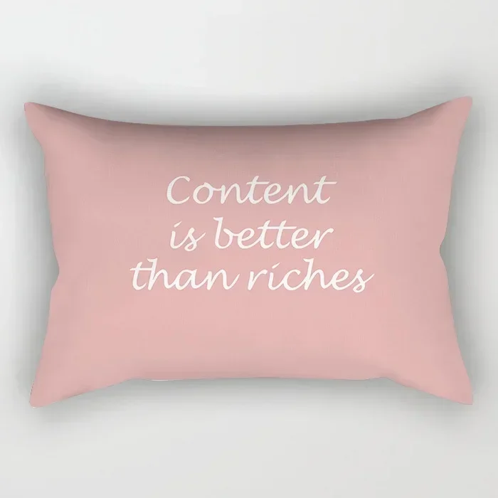 Pillowcase Pink Geometric Pattern Dream Fashion Cushion Home Decor