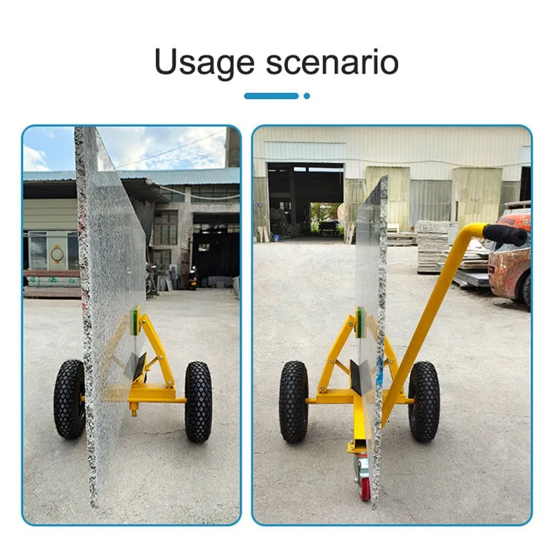 Fotografia 7: Carrinho de Mão Automático para Pedras, Robusto, para Transporte de Lajes Grandes de Mármore, Ferramenta Industrial Resistente para Manuseio que Economiza Esforço