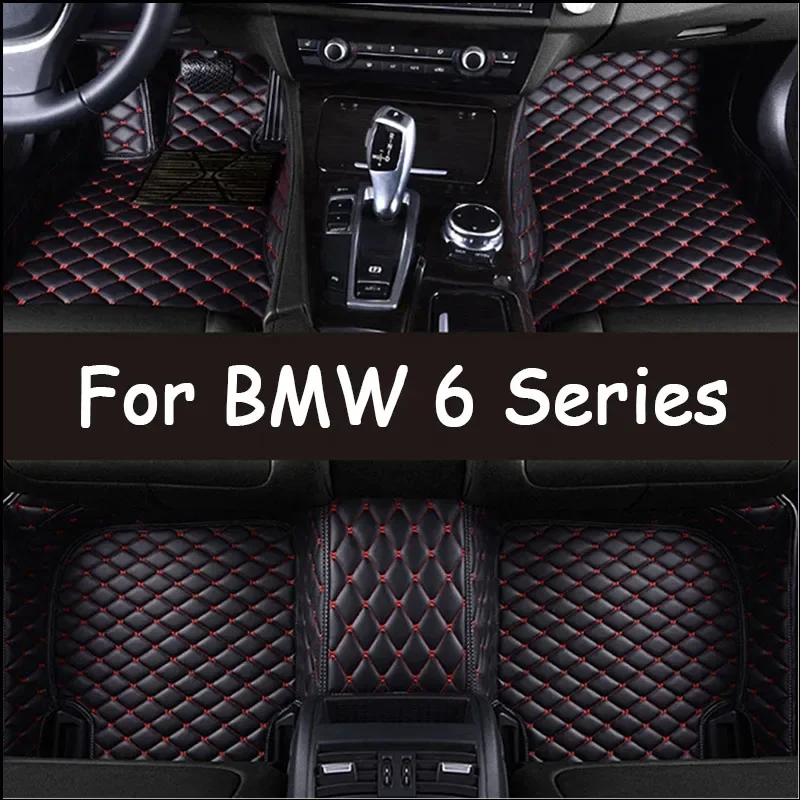 

Car Floor Mats For BMW 6 Series F06 2012~2018 Durable Carpets Protective Pad Mat Luxury Leather Rug Car Accessories 640i 640d 05