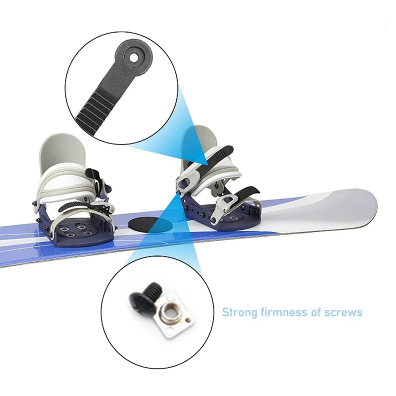 4Pcs Snowboard Ankle Ladder Strap With Screws Ski Boot Ice Skate Binding Strap Easy To Use