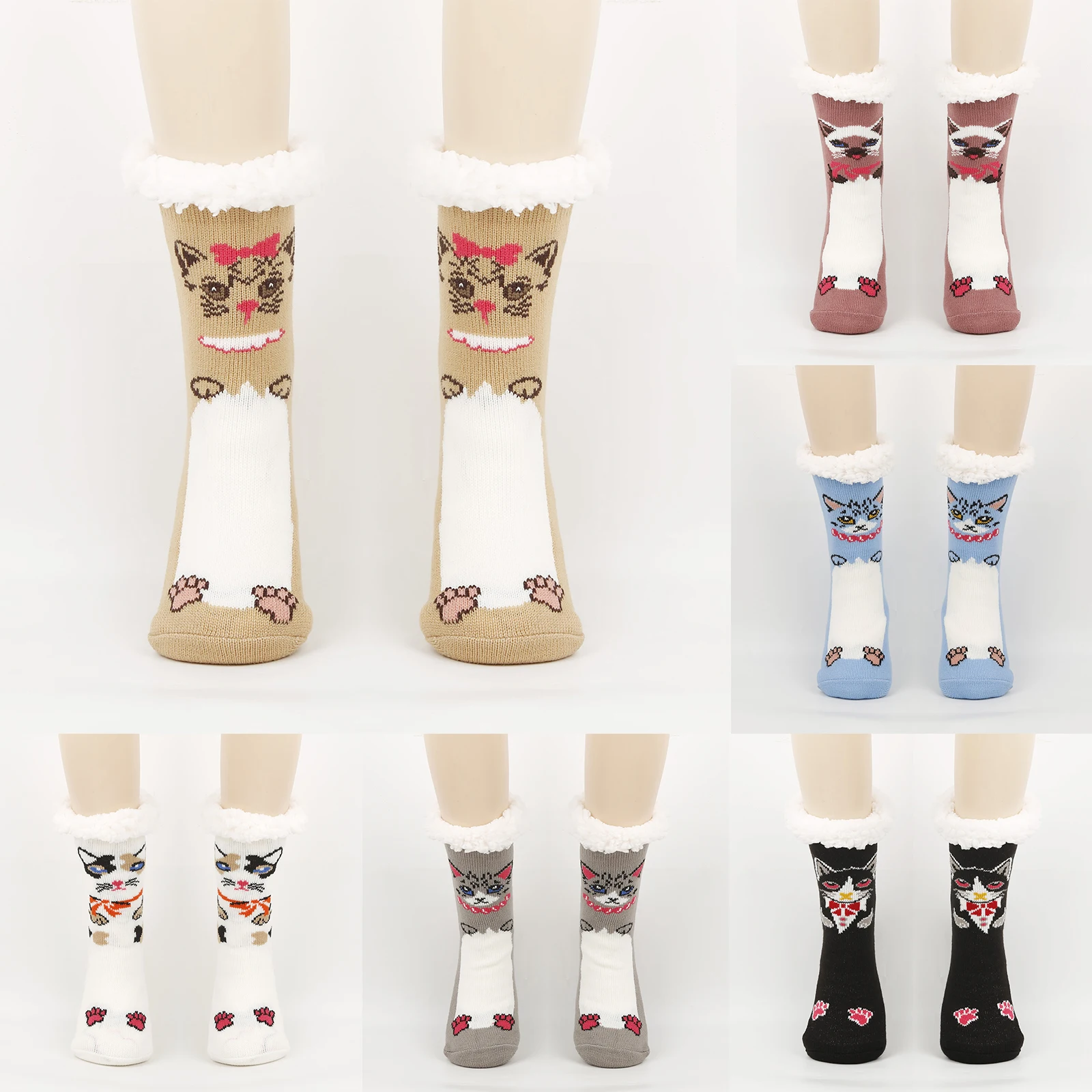 

Women'S Foot Covering Warm And Velvet Socks Cute Sleep Socks Home Mid Tube Floor Socks Calcetines Mujer Calcetines Divertidos