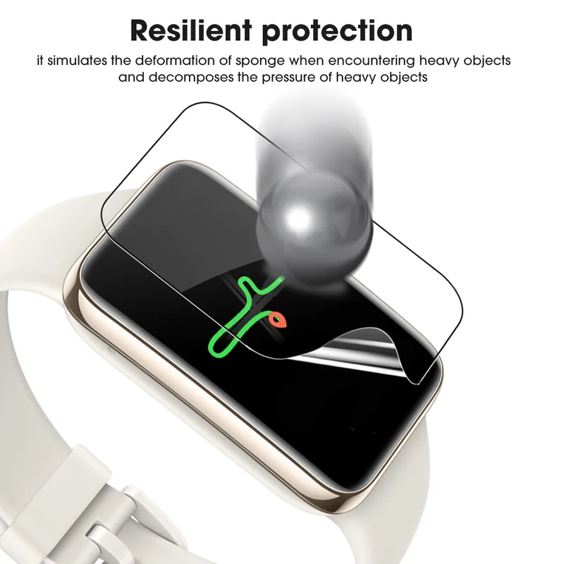 Película de hidrogel suave para Xiaomi Mi Band 7 Pro Smart Band Protector de pantalla curvo de cobertura completa para Mi Band 7NFC 6 sin vidrio