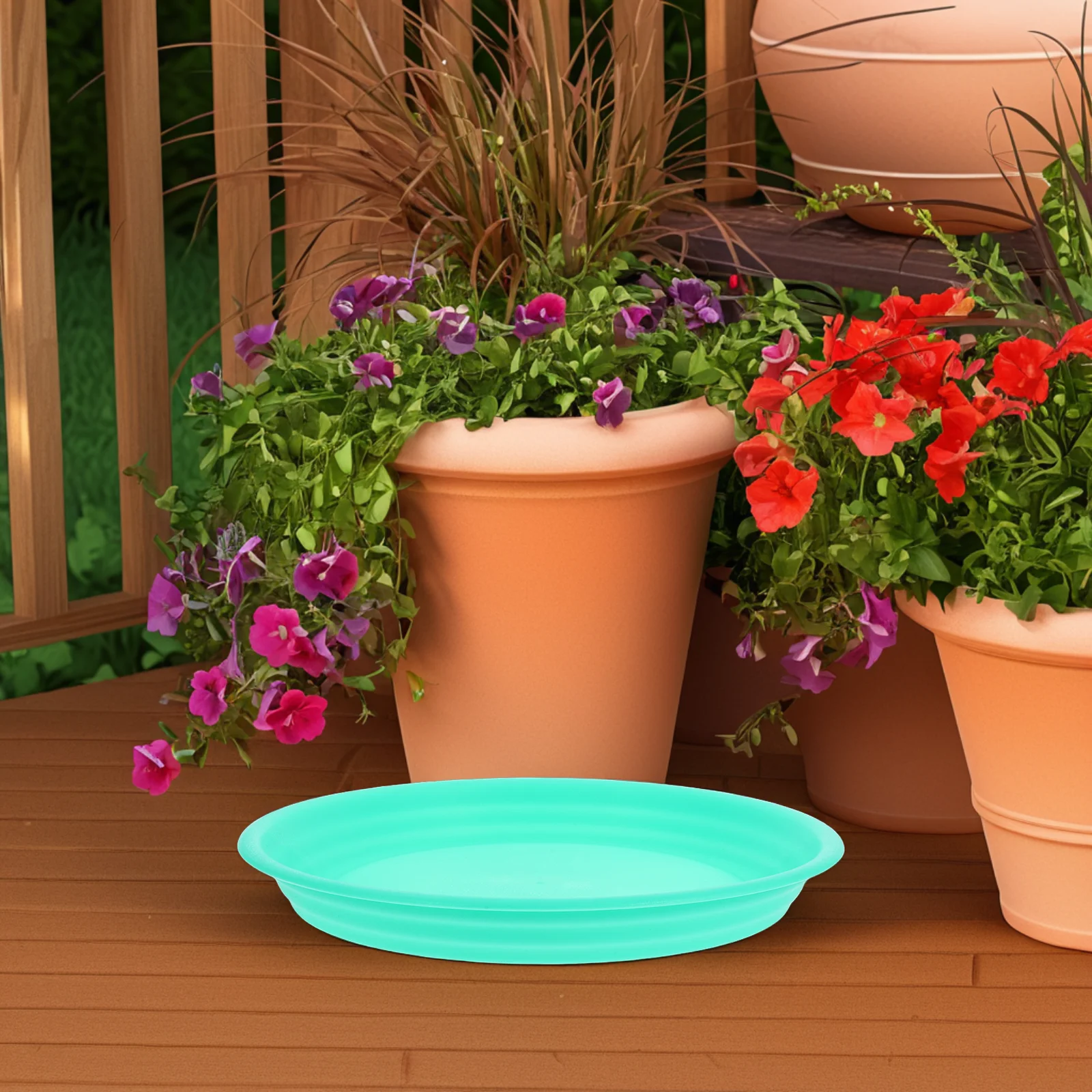 

Flower Pot Tray Trays Bases Saucer Garden Balcony Plant Catcher Planter Drip Faceplate