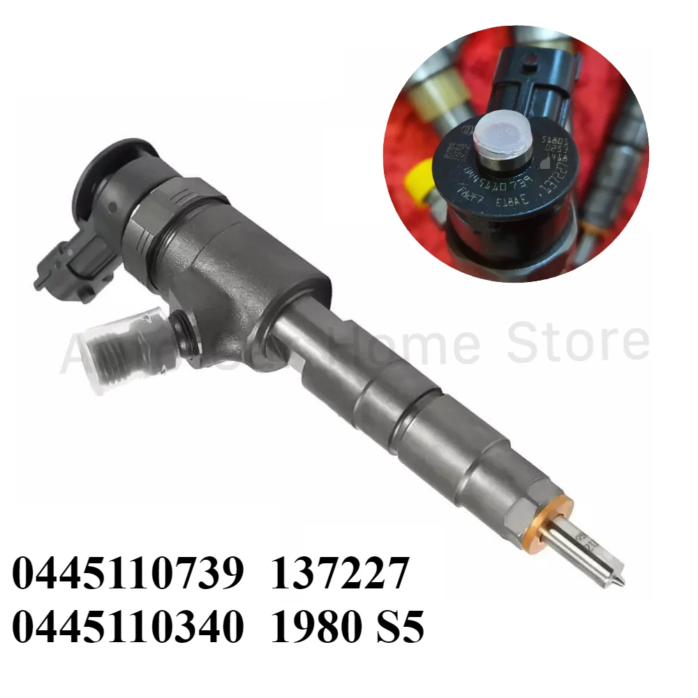0445110739 0445110340 New Diesel Fuel Injector For Peugeot Citroen Berlingo C5 Ford Fiat 1.6 TDCI HDI 137227