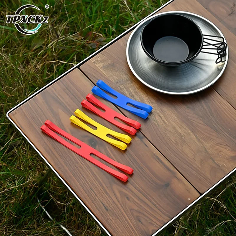 Outdoor Camping Tableware Storage H-shaped Silicone High Elasticity Elastic Rubber Wrapping Bands Versatile For Outdoor Gear