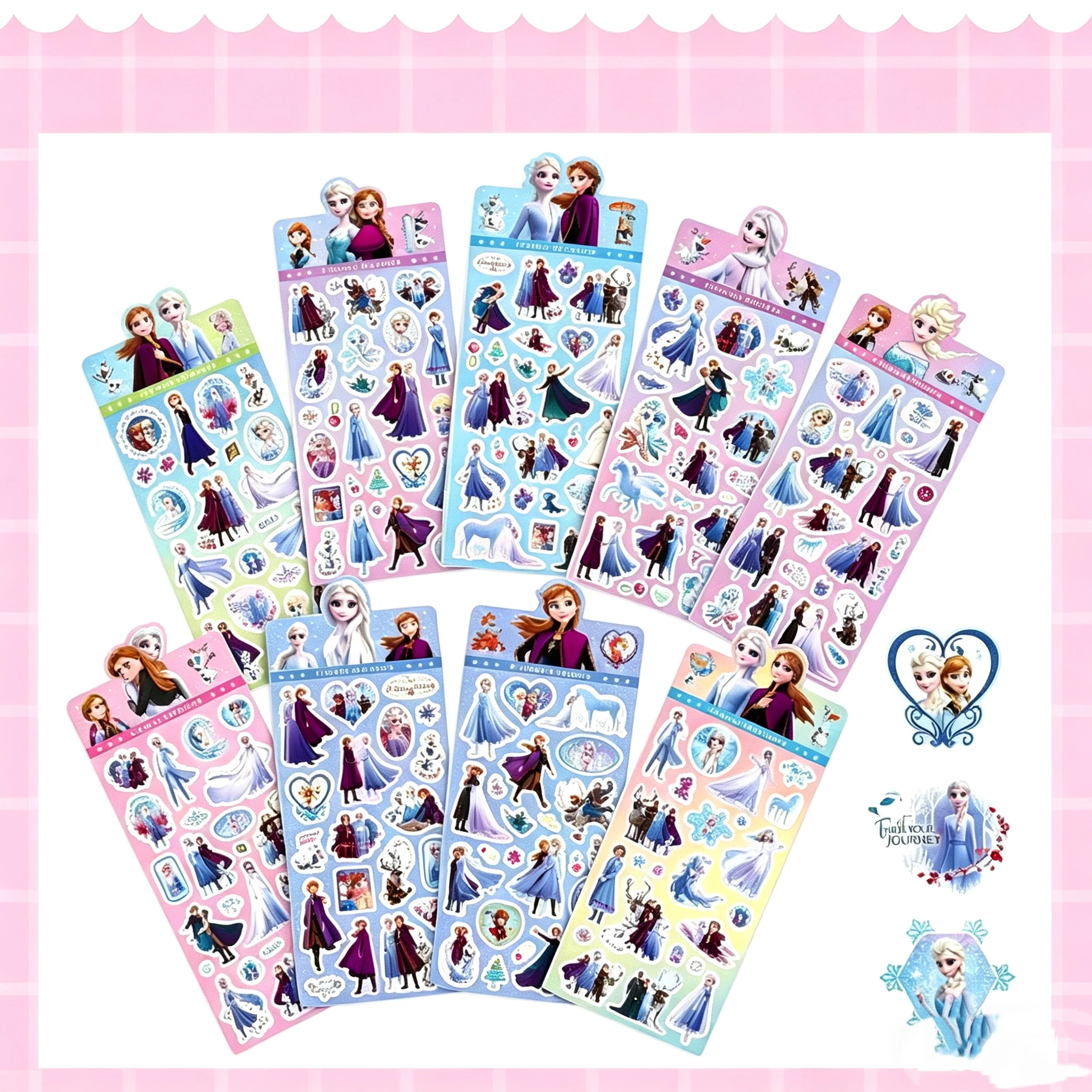 

Набор из 5 лазерных наклеек «Холодное сердце 2», милые стикеры с Эльзой, Анной и Олафом, кавайные наклейки для ноутбука, чехла для телефона, подарок для детей