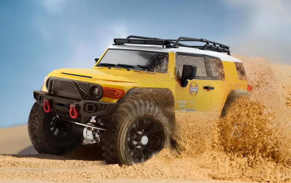 New 1/10 Fj Kuluze Ex86120 Rc Remote-controlled Electric Climbing Vehicle Off-road Vehicle Four-wheel Drive Vehicle Toy Gift