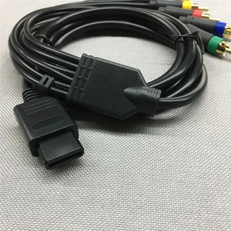 N64 SFC SNES NGC 비디오 콘솔용 AT12 RGB/RGBS 케이블, BNC 어댑터 없는 강력한 안정성 컴포지트 케이블 (N64 액세서리용)