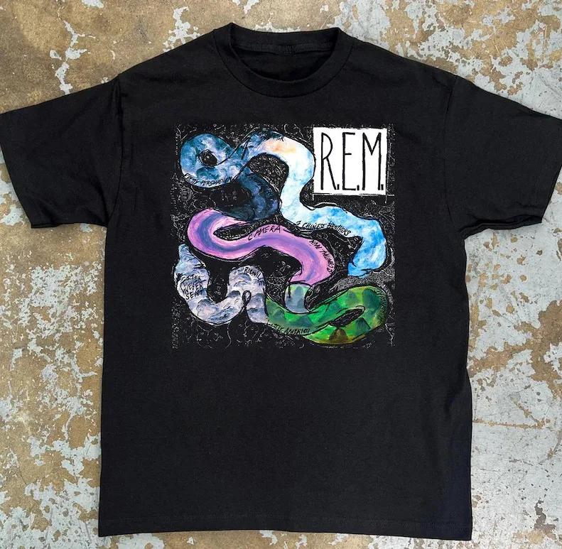 REM Reckoning 1984 Album Promo T-shirt, R.E.M Rock Band Shirt, 80s Rock Music