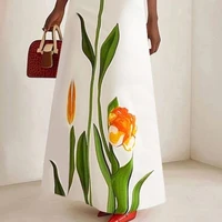 Gymystars Summer Evening Dresses Elegant Party Dresses 2026 Fashion Boat Neck Flower Print Luxurious Holiday Dress Trend Clothes - Image 3