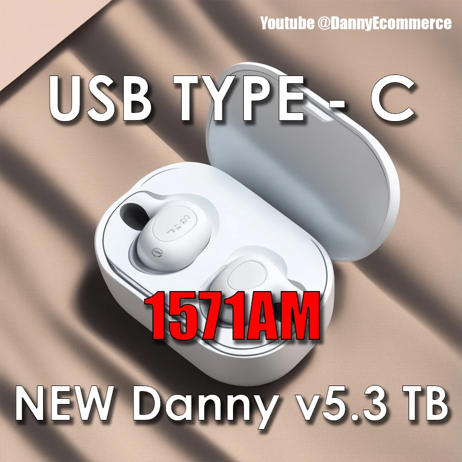 Danny NEW PRO 2 V5.3TB TWS Bluetooth 5.3 Earphone Wireless Headphone with airoha 1571AM USB-C from Tigerbuilder themselves