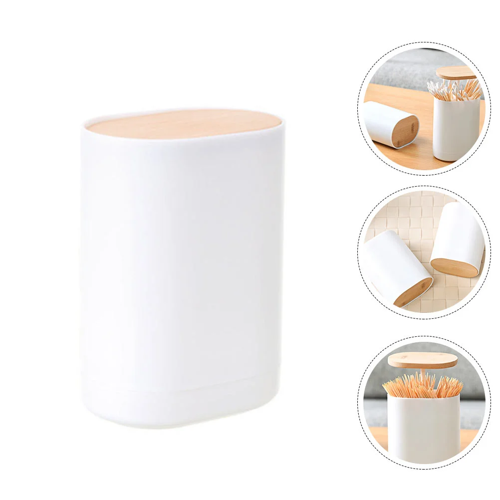 

Toothpick Holder Storage Container Case Dispenser Creative Bottle Abs Pop-up Automatic Lifting