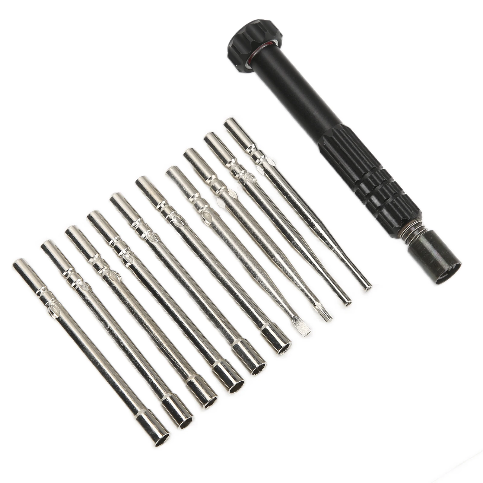 12PCS Carb Handle Screwdriver Carburetor Adjustment Screwdriver with Adapter Handle Metal Maintenance Repair Tool Kit