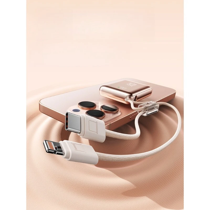 Banque d'alimentation double ligne intégrée 10000 mAh, portable et compacte