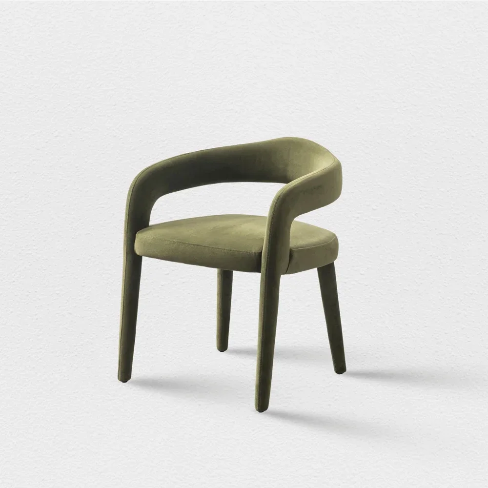 Velvet Dining Chair With Ergonomic Design Sumptuous Luxury And Textured Fabric Captivating Elegant Dining Experience