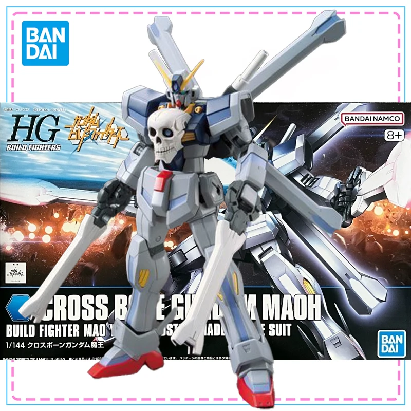 

Bandai Gundam Model Kit HG 1/144 HGBF 014 CROSS BONE Action Figure Original Genuine Gundam Assembly Figure Model for Kids Toys