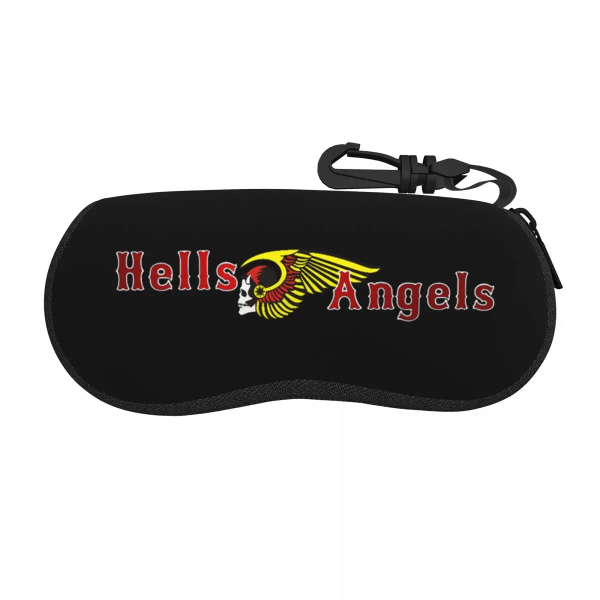 Hells Angels Logo Shell Glasses Case Protector Sunglasses Box Women Men Soft Eyeglass Bag Pouch