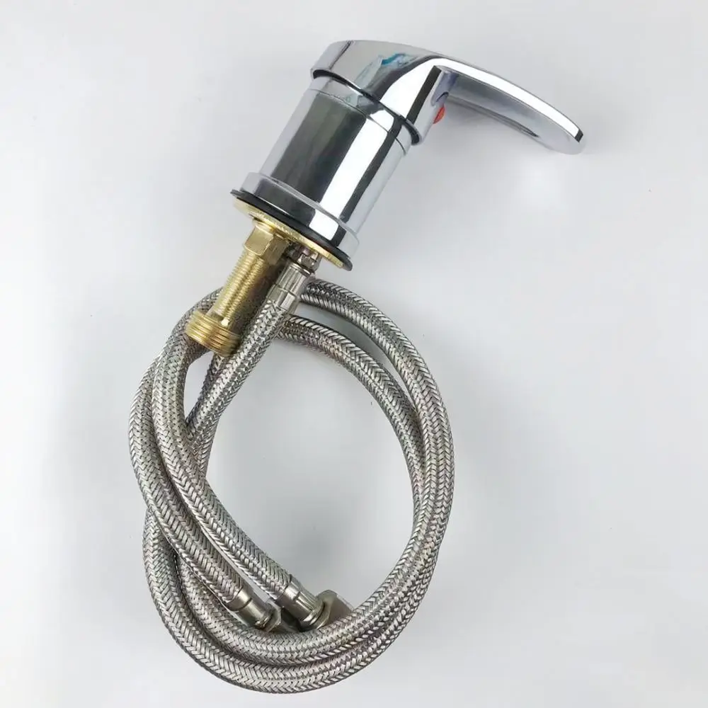 Professional Hair Salon Shampoo Bed Faucet Hot Cold Water Mixing Valve Replacement Barber Shop Basin Tap Ceramic