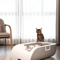 Smart Self Cleaning Cat Litter Box Automatic Cat Toilet with Anti-Pinch Sensor automatic deodorization anti-bacteria