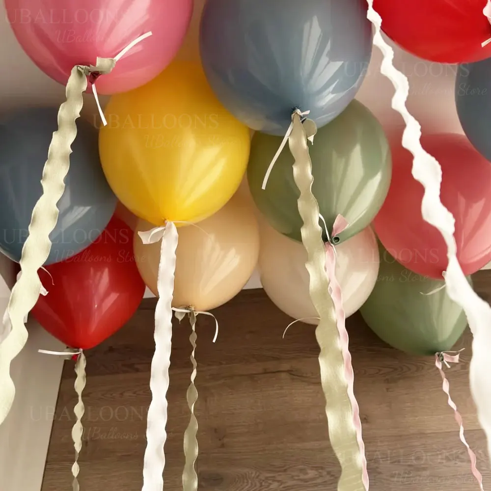 10YD Rüschenband für Ballonzubehör, gewelltes Plissee-Band, Rüschenband für Ballons, Schleife, Geburtstag, Babyparty, Partydekoration – Detail 12