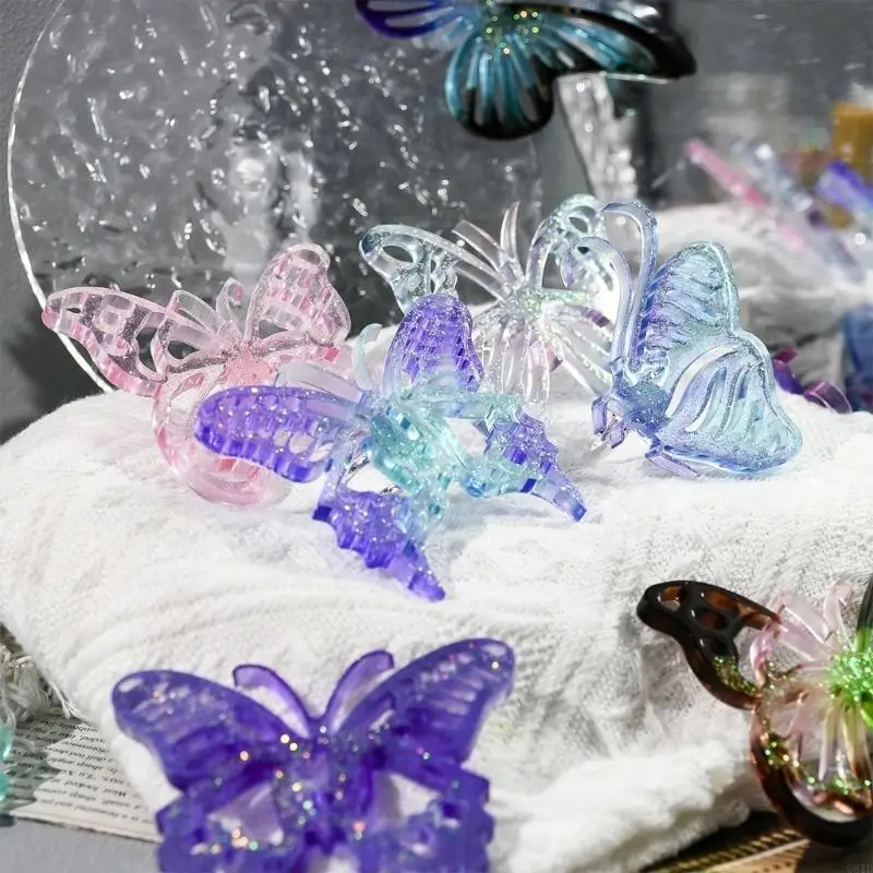 Butterfly Silicone Mold Decorative Pendant Molds Handmade Crystal Epoxy Resin Casting Molds DIY Jewelry Making Tool