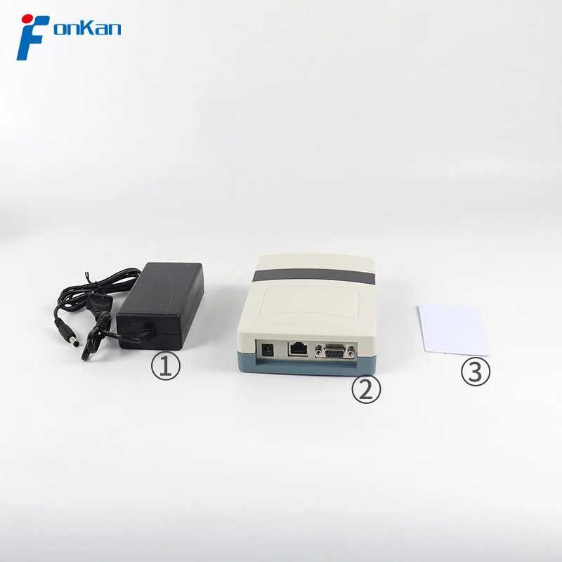 ISO18000-6C Lettore RFID UHF Leggi 2m 860mhz 960Mhz Lettore di tag passivo RFID TCP/IP RS232 Lettore di tag RFID UHF