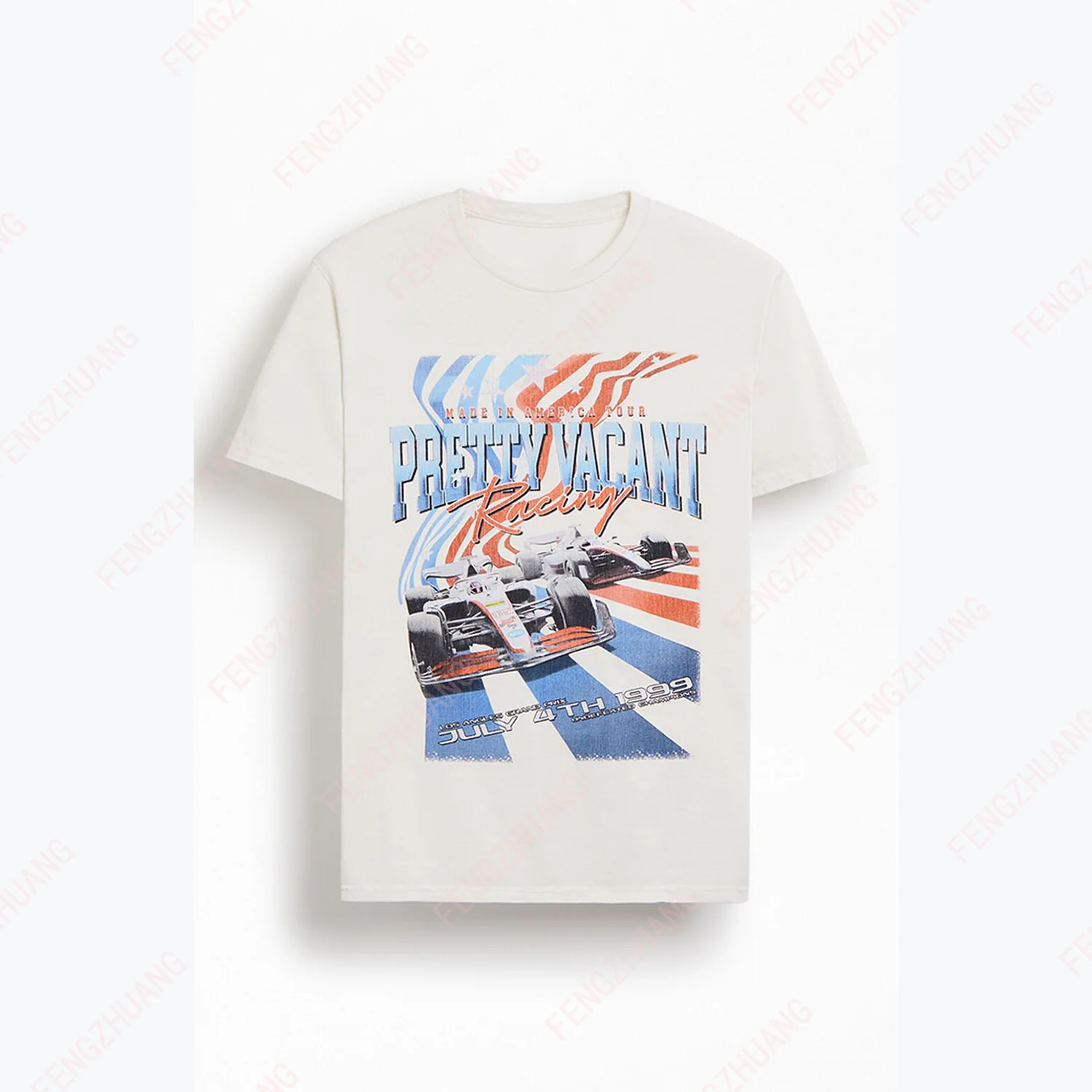 

For unisex Summer Casual Fashionable Loose ventilate T-Shirt Oversized T-Shirt vintage American Racing printed T-Shirt