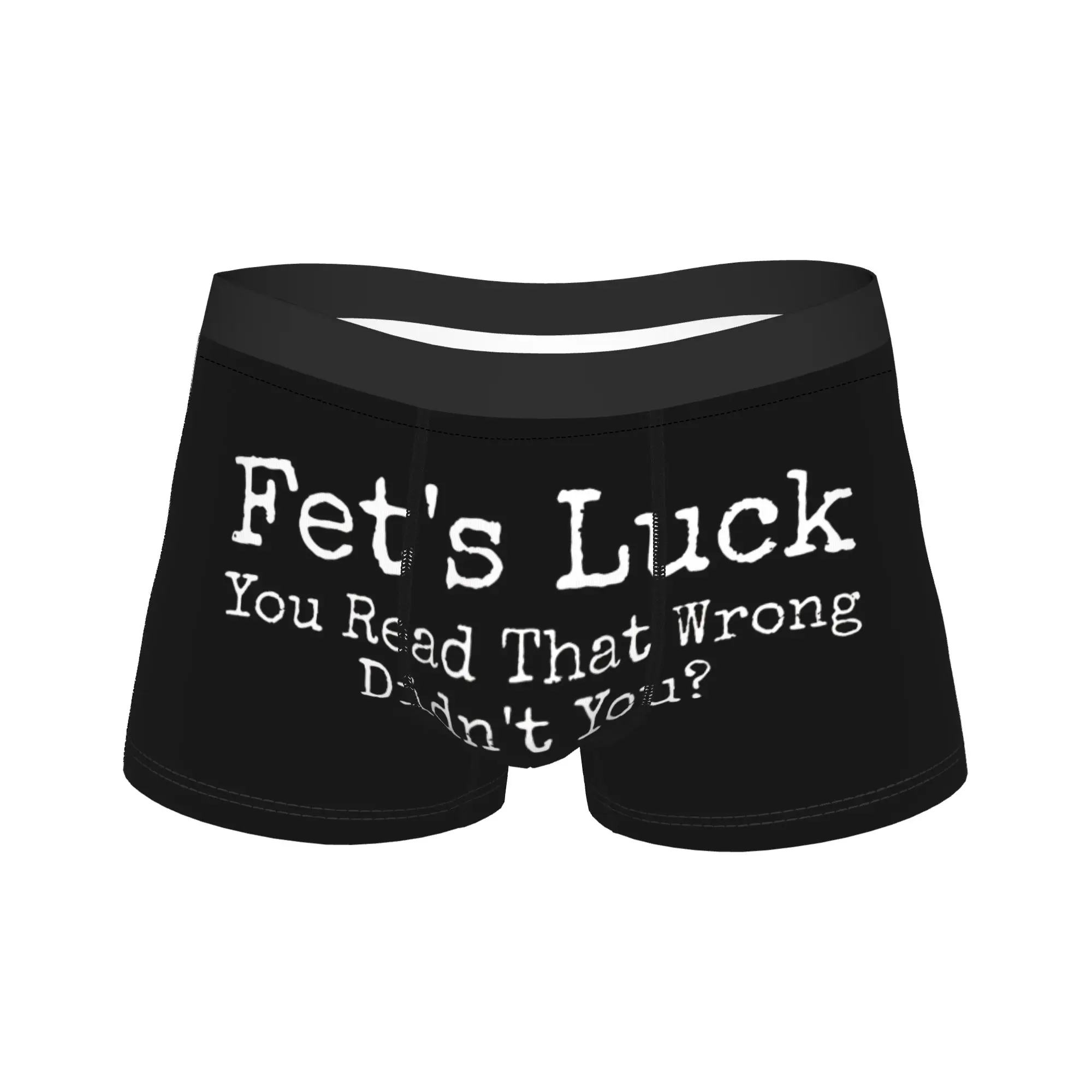 

Мужские трусы-боксеры Fets Luck: сексуальные, мягкие, с узором, с увеличенным карманом, большие размеры