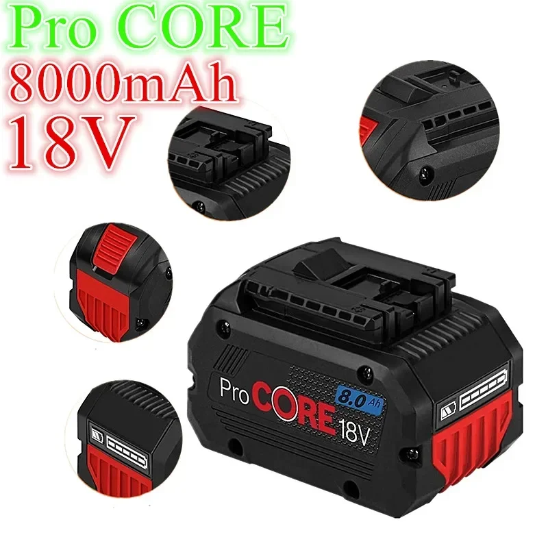 8000mah Procore Ersatz Rechargeable Li-Ion Batterie Für ProCORE 18V Profession Elle System Schnur Lose Werkräume Bat609 Bat618