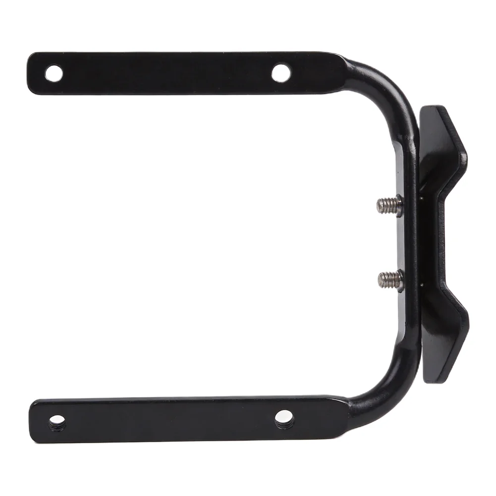 Aluminum Bicycle Rear Rack for stabilizer Mount with Double Bottle Holder Adapter for Strong Bag Fixation and Stability