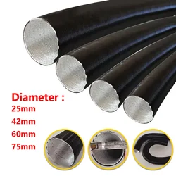 25mm 42mm 60mm 75mm Diameter Air Diesel Parking Heater Duct Pipe Tube Hose for Webasto Eberspacher Car Camper Accessories