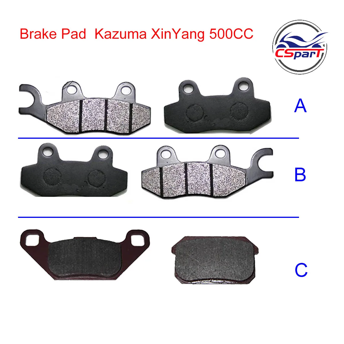 Front Rear Brake Pad For KAZUMA XINYANG STELS 500GT 500CC ATV UTV