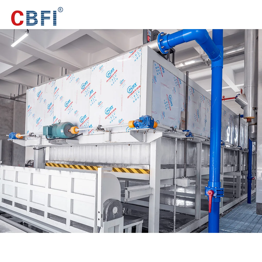 Industrial Block Ice Machine 162 Tons Per Day with Engine Pump & Motor for Seafood Port Cooling