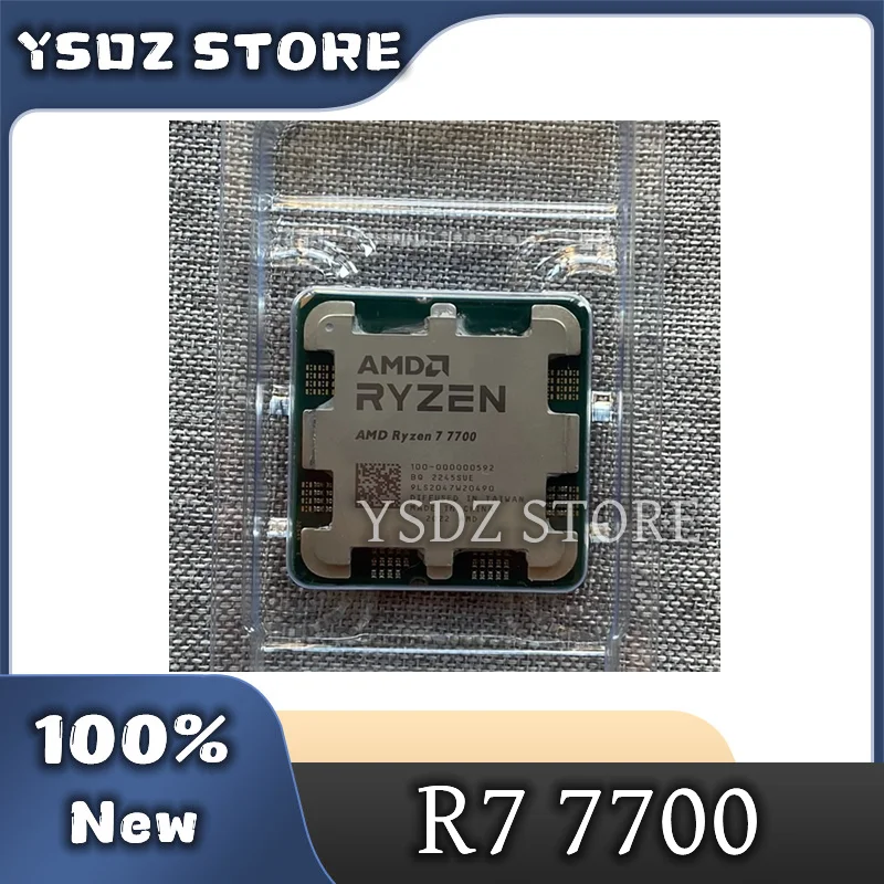 AMD Ryzen 7 7700 Novo CPU Processor R7 7700 Brand New 5.3GHz 105W 8-Core 5NM Socket AM5 Without Cooler Integrated Chips