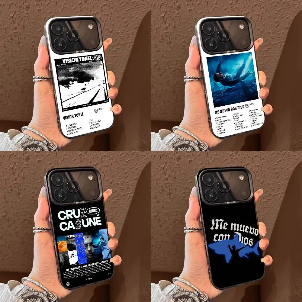 

Me Muevo Con Dios Cruz Cafune Phone Case For iPhone 17,16,15,14,13,12,11,Pro,Max,Plus,E,Air,Mini Black Tpu Cover
