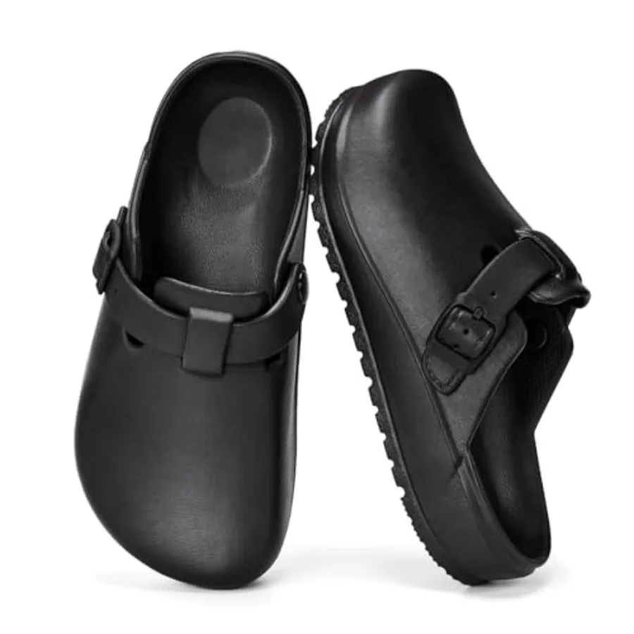 

Arch Support Work Clogs Slip Resistant Orthopedic Shoes for Chef Nurse Garden Comfortable, Slip-On Cushion Slide Sandals