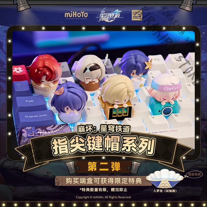 

Honkai: Star Rail Aventurine Three-dimensional Craft Decor Firefly Mechanical Keyboard Cosplay Acheron Computer Resin Keycap