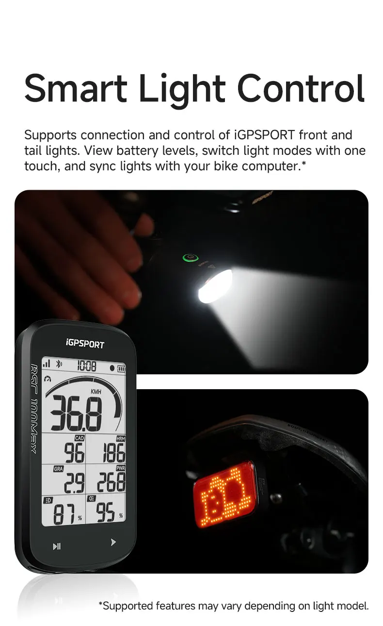 iGPSPORT BSC100Max Fahrradcomputer GPS Fahrradtacho Fahrrad Digitale Stoppuhr Radfahren Kilometerzähler Fahrradcomputer – Detail 10