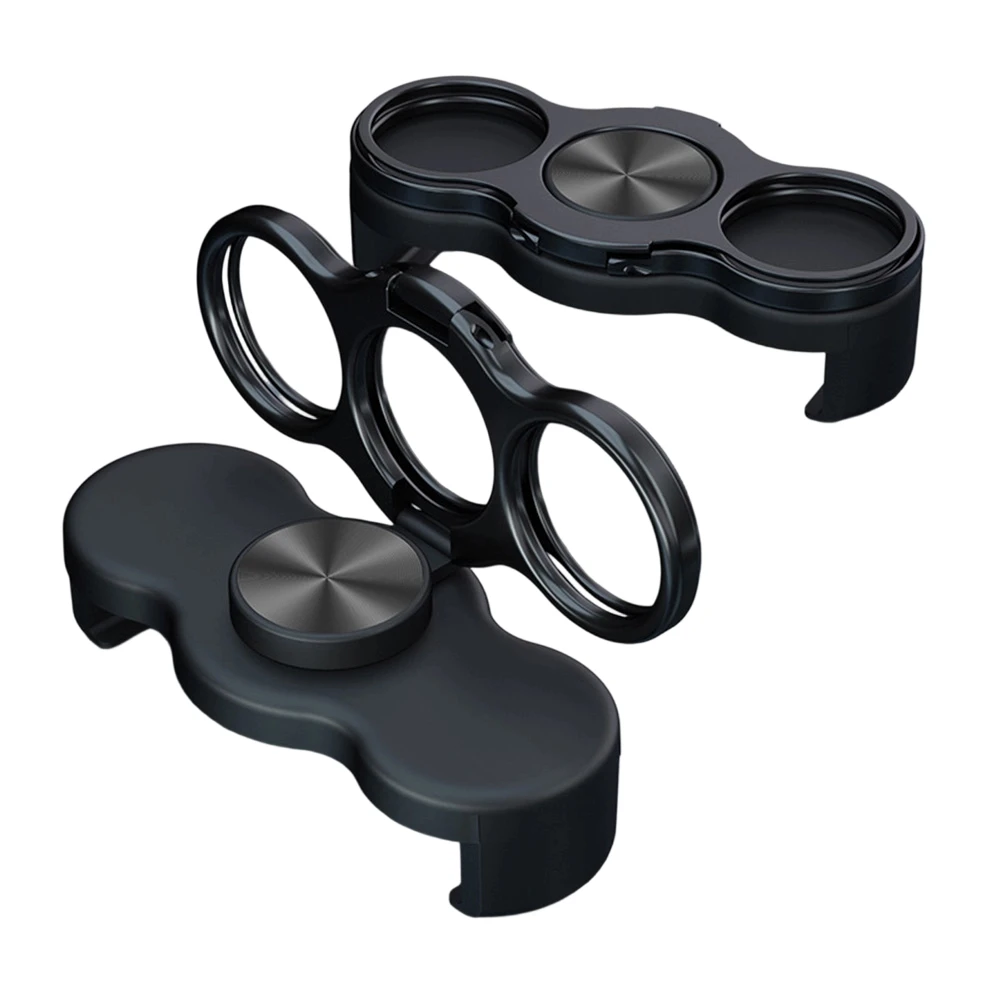 

Adjustable 360 Degree DualRing Three Finger Back Clip Phone Holder Foldable Magnetic Grip Stand for Mobile Use