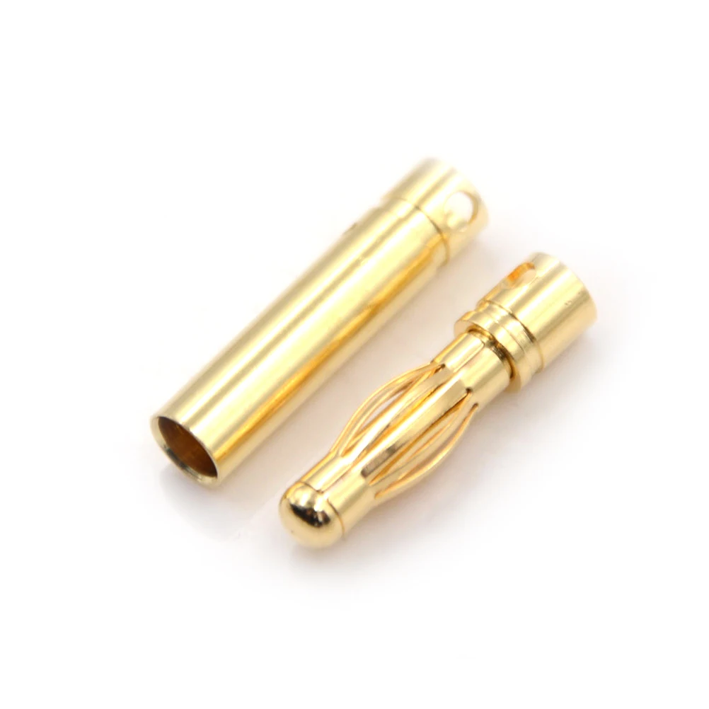 10Pair Male Female Bullet Banana Connector 4mm RC Battery Gold-plated Bullet Banana Plug