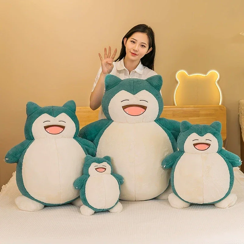 30/75cm Snorlax 포켓몬 대형 플러시 장난감 애니메이션 인형 귀여운 거대한 포켓몬 귀여운 만화 인형 봉제 인형 베개 선물 어린이를위한