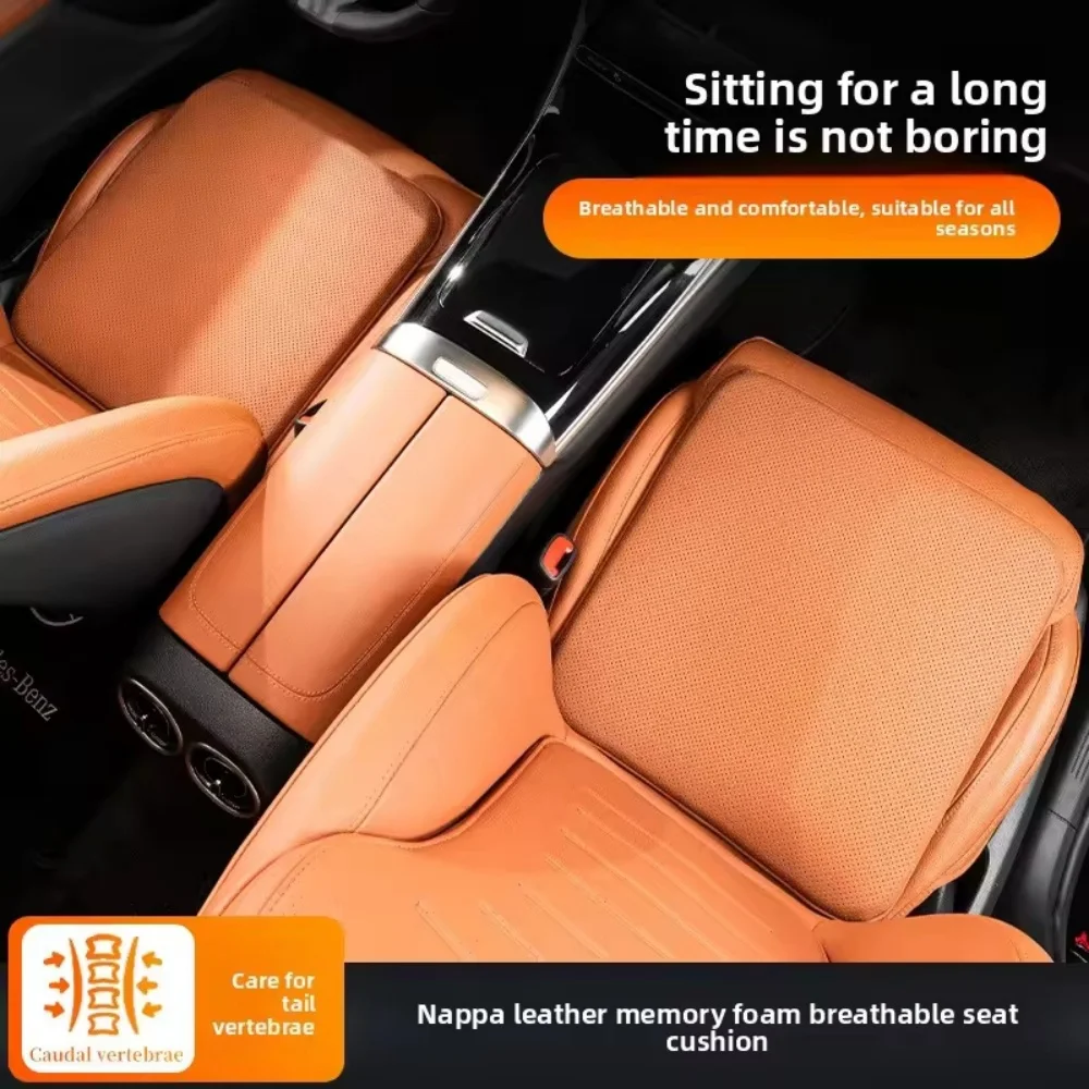 2026 New Car Seat Cushion Perforated Breathable Seat Anti-Slip Pad All Season Universal Seat Cushion